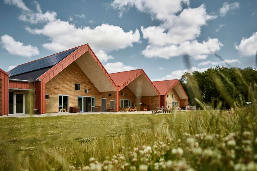 Daycare center in Holstebro clad with DS Nordic Click Seam 275 and DS Nordic Click Seam 475